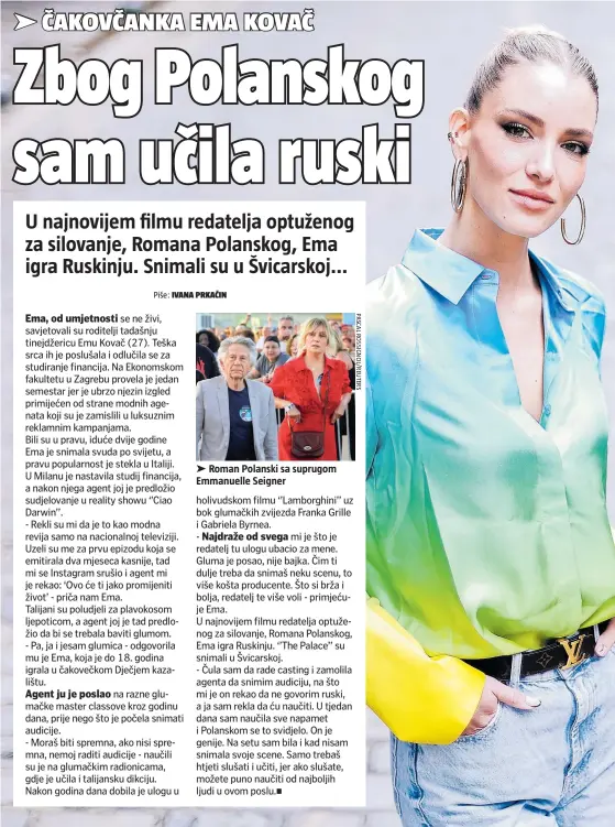  ?? ?? Roman Polanski sa suprugom Emmanuelle Seigner