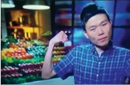  ?? PROVIDED TO CHINA DAILY ?? A screenshot of Li Bowen on the MasterChef TV show from Fox TV.