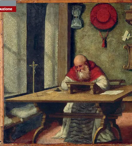  ??  ?? StileIl «San Girolamo» del Museo Civico di Bassano attribuito a Lorenzo Lotto