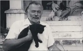  ??  ?? Ernest Hemingway as seen in “Hemingway”