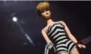  ?? Robyn Beck/AFP/Getty Images ?? The first Barbie doll, from 1959, on display at The World of Barbie exhibition in Santa Monica, California. Photograph: