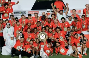  ?? Photo by Ryan Lim ?? Al Jazira were officially crowned Arabian Gulf League champion on Friday. —