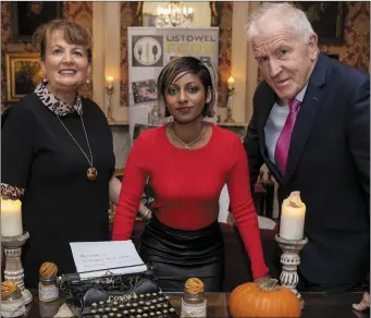  ?? ABOVE: Photo by Domnick Walsh LEFT: Domnick West launching the 2019 Listowel Food Fair with the organising committee. ?? LIstowel Food Fair organisers Mairead Moriarty, Dina Vyapuri and Jimmy Deenihan all set for another vibrant programme celebratin­g all things culinary and more.