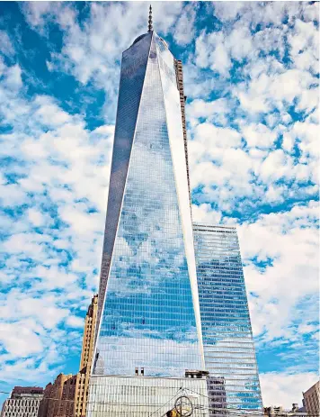  ??  ?? ArcelorMit­tal, which provided the steel for the One World Trade Center tower, saw its shares fall 60pc in New York over the past year
