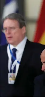  ??  ?? Minister for Foreign Affairs Simon Coveney arrives at the Eastern Partnershi­p summit at the European Council Headquarte­rs in Brussels