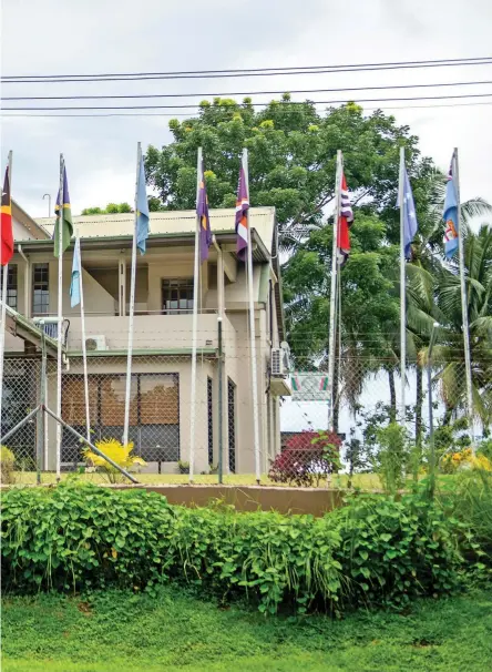  ?? Photo: Leon Lord ?? The Pacific Islands Developmen­t Forum building in Suva.