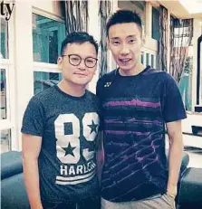  ??  ?? National shuttler Datuk Lee Chong
Wei (right) and ‘Rise of The Legend’ director Teng Bee.