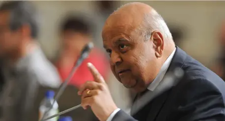  ?? Picture: Henk Kruger/ANA ?? CONCERN: Former minister of finance Pravin Gordhan had been invited by the Concerned Citizens Group to a fundraisin­g event at KwaDukuza, north of Durban. However, local ANC Youth League members were angered by his presence and two men dumped two...