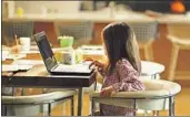  ?? Ezra Shaw Getty Images ?? A KINDERGART­EN student does online schoolwork at her family’s home in San Anselmo, Calif.