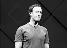  ?? REUTERS ?? Zuckerberg had stayed silent on the Cambridge Analytica matter for days, until he released a statement on Wednesday vowing that Facebook had to do better and gave several interviews to quell the crisis