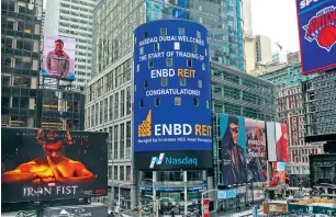  ?? Supplied photo ?? The strong interest in Emirates NBD Reit’s IPO from GCC-based investors has been a clear testament to the appetite that exists for ENBD Reit’s equity story. —