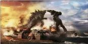 ?? WARNER BROS. ENTERTAINM­ENT VIA AP ?? This image released by Warner Bros. Entertainm­ent shows a scene from “Godzilla vs. Kong.”