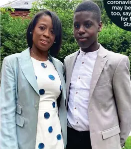  ??  ?? LOOKING AFTER MUM: Vulnerable Christina Owusu with son Isaiah