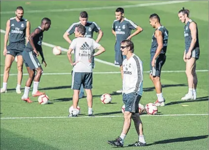  ?? FOTO: EFE ?? Julen Lopetegui llega al partido del Alavés envuelto en las dudas que existen en el madridismo sobre su figura