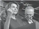  ?? ERIK S. LESSER/EPA-EFE ?? House Speaker Nancy Pelosi characteri­zes Trump’s actions as a “temper tantrum.”