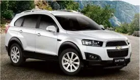  ??  ?? THE CHEVROLET Captiva is powerful enough for steep and challengin­g roads.