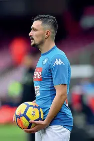  ??  ?? Il portoghese del Napoli, Mario Rui