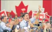  ?? AFP ?? ■ Canadian PM Justin Trudeau at a rally in Vaughan, Canada.