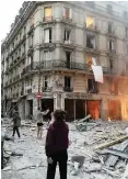  ?? AP African News Agency (ANA) ?? The scene of a gas leak explosion in Paris on Saturday. |