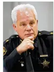  ??  ?? The office of Montgomery County Sheriff Phil Plummer says it has hired an administra­tive sergeant to audit records to eliminate “he said/she said” comments.