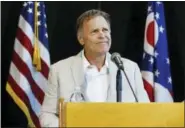  ?? THE ASSOCIATED PRESS ?? Fred Warmbier, father of Otto Warmbier, a University of Virginia undergradu­ate student who was imprisoned in North Korea in March 2016, speaks during a news conference Thursday at Wyoming High School in Cincinnati.