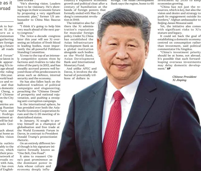  ??  ?? Chinese President Xi Jinping