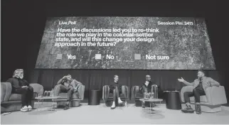  ??  ?? The National Architectu­re Conference 2019, presented by the Australian Institute of Architects, was held 21–22 June at the Melbourne Convention and Exhibition Centre.