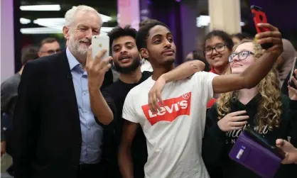  ?? Photograph: Yui Mok/PA ?? ‘Both Jeremy Corbyn (above) and Bernie Sanders were largely rejected by their own generation­s,leading movements disproport­ionately powered by those born after they had reached adulthood.’