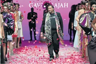  ??  ?? SASHAYING BACK: Gavin Rajah will be on the catwalk in Cape Town