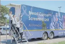 ?? Picture: SUPPLIED ?? The Screen Her Save Her and Keystone Medical mobile breast cancer screening unit.