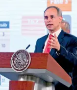  ??  ?? Hugo López-gatell, subsecreta­rio de Salud. Cuartoscur­o