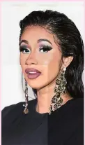  ?? —AFP ?? Cardi B inspired a new liptick in a royal blue shade.