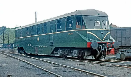  ??  ?? BELOW: Seen at Worcester MPD on June 7, 1960, W22W was one of the few GWR railcars to receive BR green. At this point, it was just shy of 20 years in service, having been taken into stock during September 1940. It would survive for another two years, with withdrawal coming in October 1962 as one of the last to go. Rail Photoprint­s/ Ian Turnball