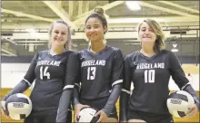  ?? Scott Herpst ?? A young, but up-and-coming Ridgeland volleyball team will be led by a trio of veteran seniors in Sarah Williams, Jayda Jenkins and Landree Dunn during the 2019 season.