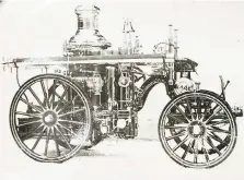  ??  ?? An image of the steam pump’s original design used by Stan Uher, owner of Classic Coachworks in Blenheim, in the machine’s restoratio­n.