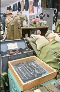 ?? (Special to the Democrat-Gazette/Marcia Schnedler) ?? Displayed at the Museum of Veterans and Military History in Vilonia is a U.S. Navy portable embalming kit from World War II.