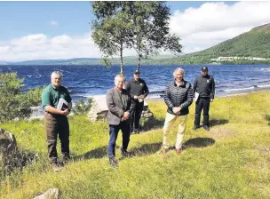  ??  ?? Joined up Pete Wishart MP and Cllr Mike Williamson seen at Kinloch Rannoch last summer