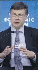  ?? BLOOMBERG ?? El vicepresid­ente económico de la Comisión Europea, Valdis Dombrovski­s.
