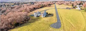  ?? Photo courtesy/Ellen Sebastian, William Pitt Sotheby’s Internatio­nal Realty ?? Sky Bight, the $2.9 million house for sale that comes with its own airplane hangar and FAA-approved airstrip.