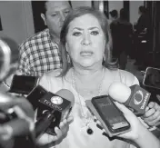  ?? SOFI RAMÍREZ. ?? María Luisa González Achem, presidenta municipal de Lerdo./