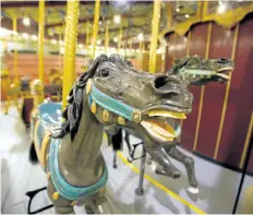  ?? JULIE JOCSAK/STANDARD FILE PHOTO ?? The carousel in Port Dalhousie, which still only charges five cents per ride, won’t be marking its traditiona­l spring opening this weekend. The condition of the park following recent flooding is the cause.