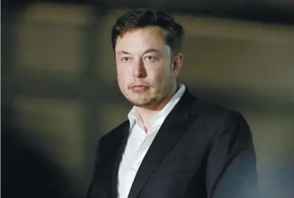  ?? A PFOTO ?? TESLA CEO ELON MUSK /