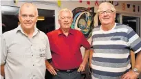  ?? ?? The community patrol initiative is supported by the Mangōnui Lions Club: President Dave Wase (left), Tony Banks and Gerry Casey.