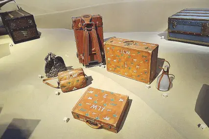 The baggage JLW (design by Marc Jacobs so Louis Vuitton) in aboard the Darjeeling  Limited