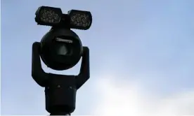  ?? Photograph: Matthew Horwood/Getty ?? A police facial recognitio­n camera in Cardiff.