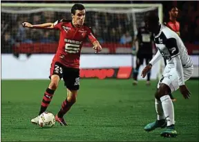  ??  ?? Romain Danzé au cours du Celtico face à Guingamp, le 30 septembre 2016.