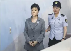  ??  ?? Former South Korean president Park Geun-hye