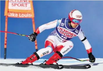  ?? AP ?? Mauro Caviezel fuhr im Super-G zum zweiten Mal in seiner Karriere auf einen Weltcup-Podestplat­z.