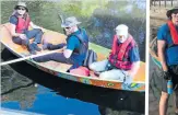  ?? PHOTO: FORTH & CLYDE CANAL SOCIETY/ CANALCRAFT ?? WAWHFL taking part along the Forth & Clyde Canal.