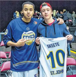  ?? ST. JOHN’S EDGE/FACEBOOK ?? When it comes to St. John’s Edge items, Jarryn Skeete’s jerseys are sure to be popular in these parts.